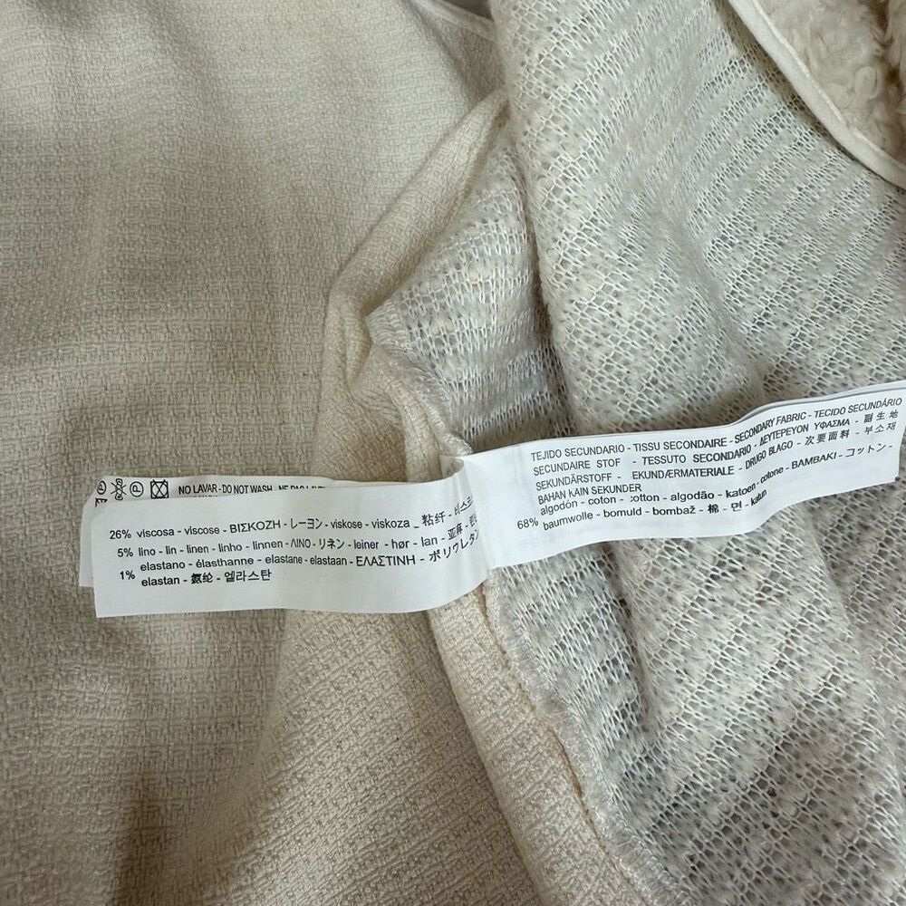 Zara Basic Collection Women’s Cream Sleeveless Fa… - image 5